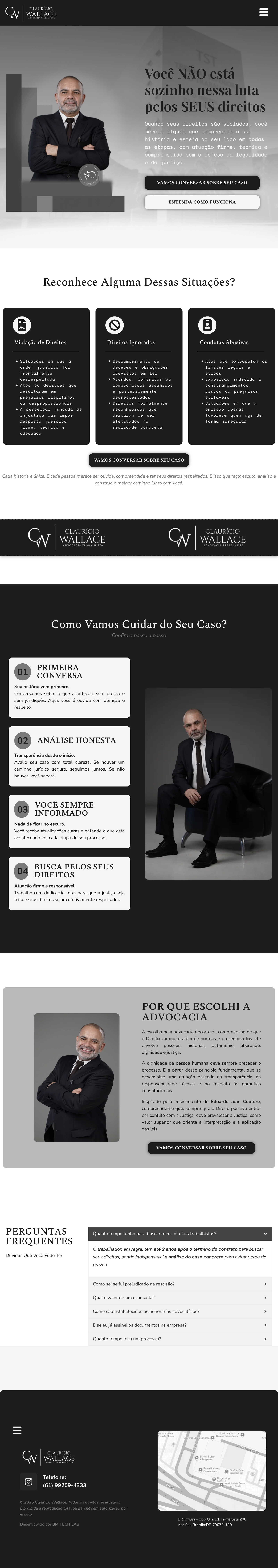 Dr. Claurício Wallace - Advogado Trabalhista